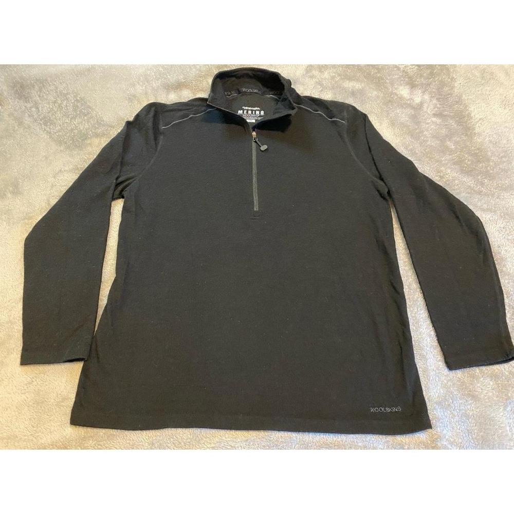 Terramar Merino 1/2 Zip Woolskins Men Large Layering Winter s39